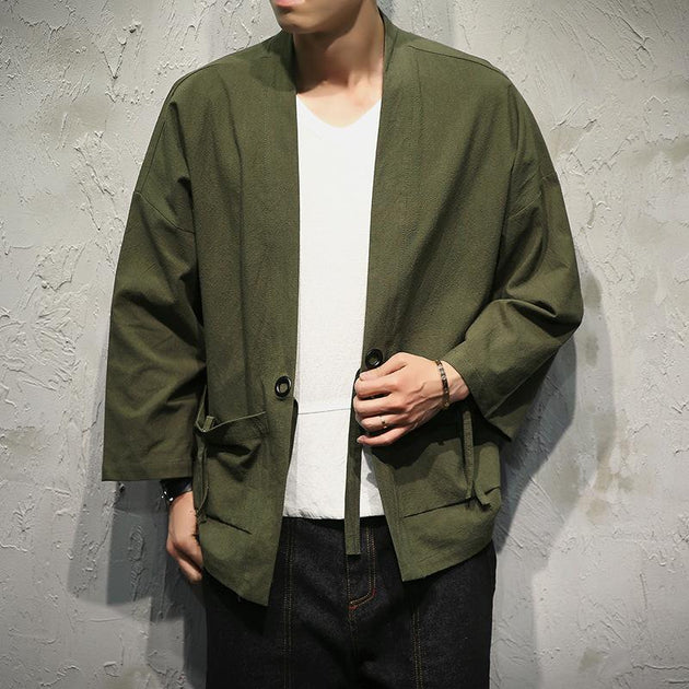 KIMONO MODERN セオα　トールサイズ Green Classic Kimono Cardigan – Kimonoshi