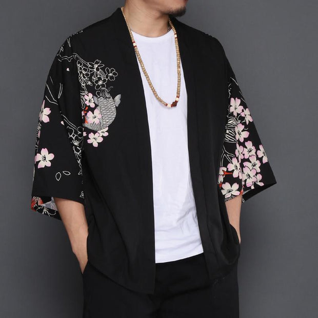 Koi Carp Kimono Cardigan Shirt