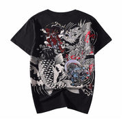 Raijin & Fujin Embroidery T-Shirt