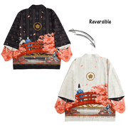 Reversible A Tale of Genji Haori Kimono Cardigan
