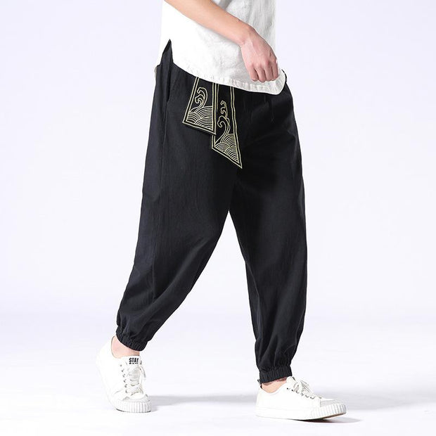 Ancient Style Black Tight End Pant