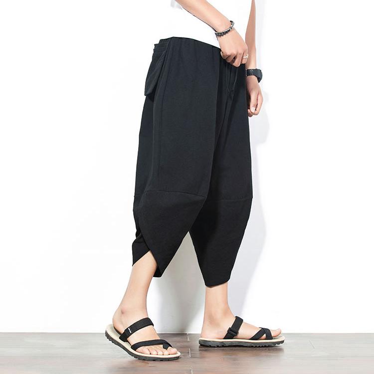 Solid Black Capri Cropped Pant – Kimonoshi