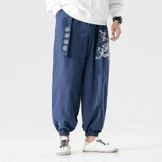 パンツ Maharishi Blue Dragon Trousers パンツ Maharishi Blue Dragon Trousers Maharishi dragon-print