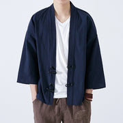 Blue Toggle Kimono Cardigan