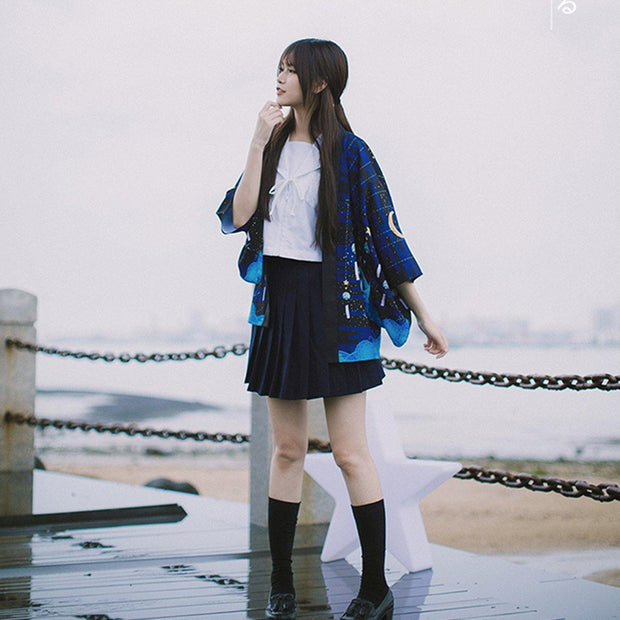 Fantasy Night Sky Haori Kimono Cardigan