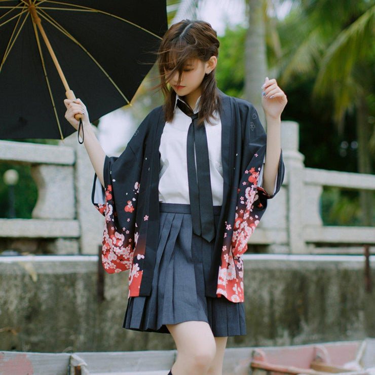 Japanese Sakura Haori Kimono Cardigan