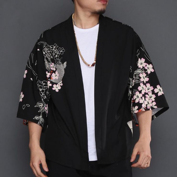 Koi Carp Kimono Cardigan Shirt
