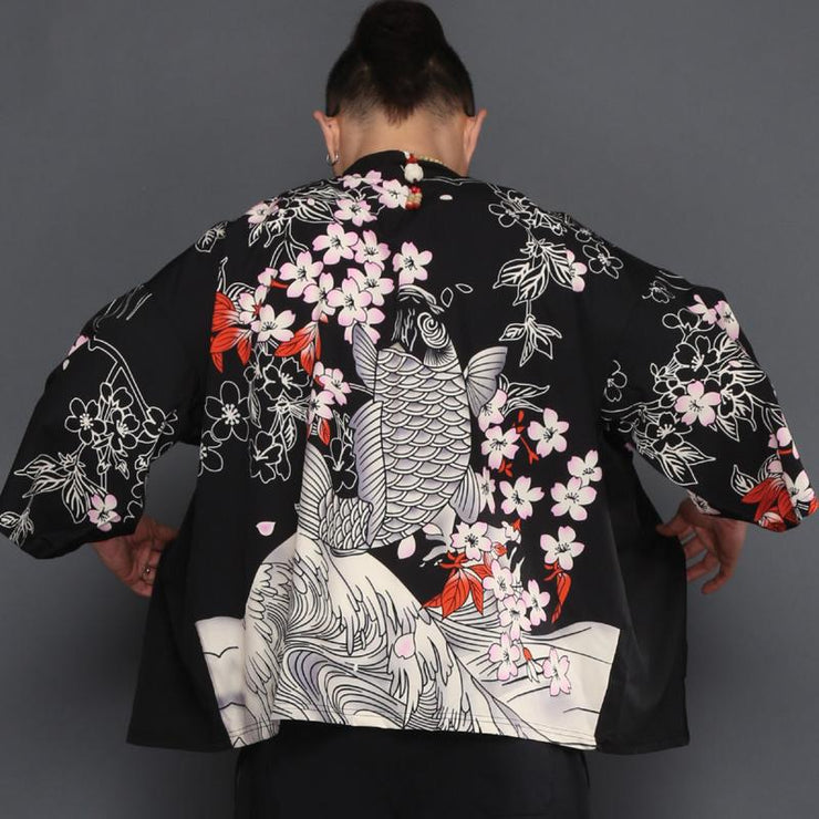 Koi Carp Kimono Cardigan Shirt