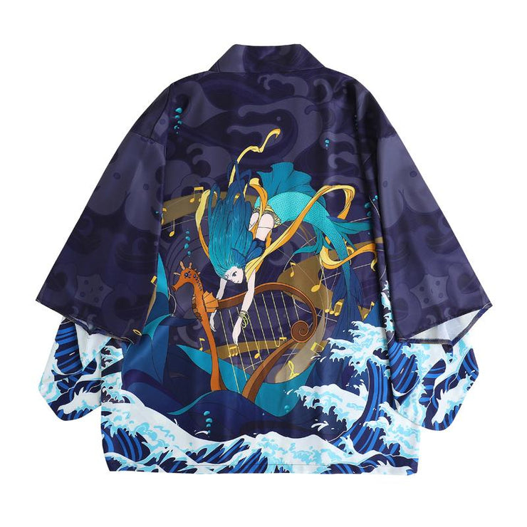 Mermaid & Waves Haori – Kimonoshi Kimono Cardigan