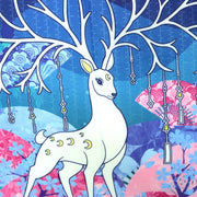Moon & Reindeer Haori Kimono Cardigan