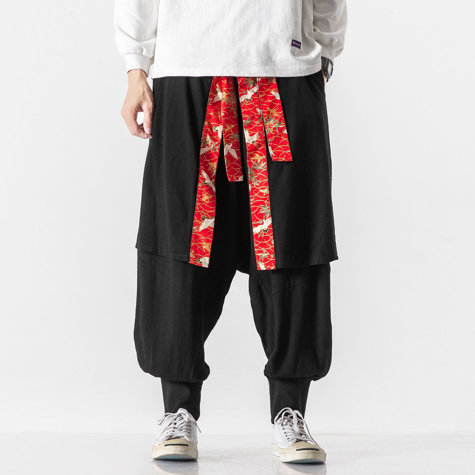 Red Ribbon Joggers – Kimonoshi