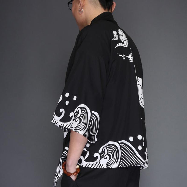 Waves Kimono Cardigan Shirt